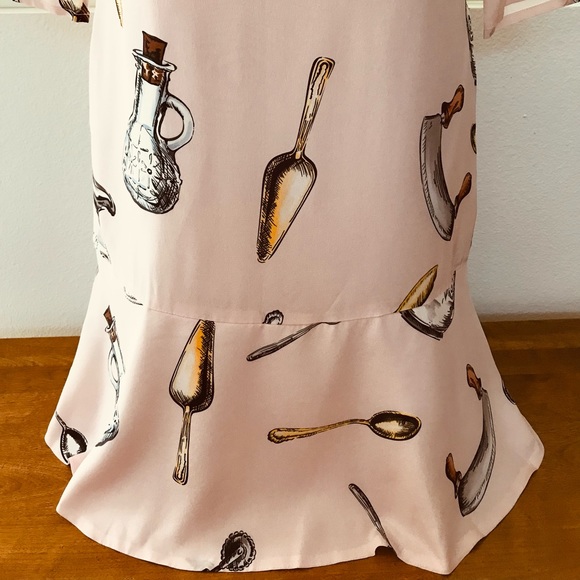 DAILY DEAL! Fabulous ITALIAN Designer STYLE Novelty Sicilian Kitchen Print DRESS - Picture 3 of 16